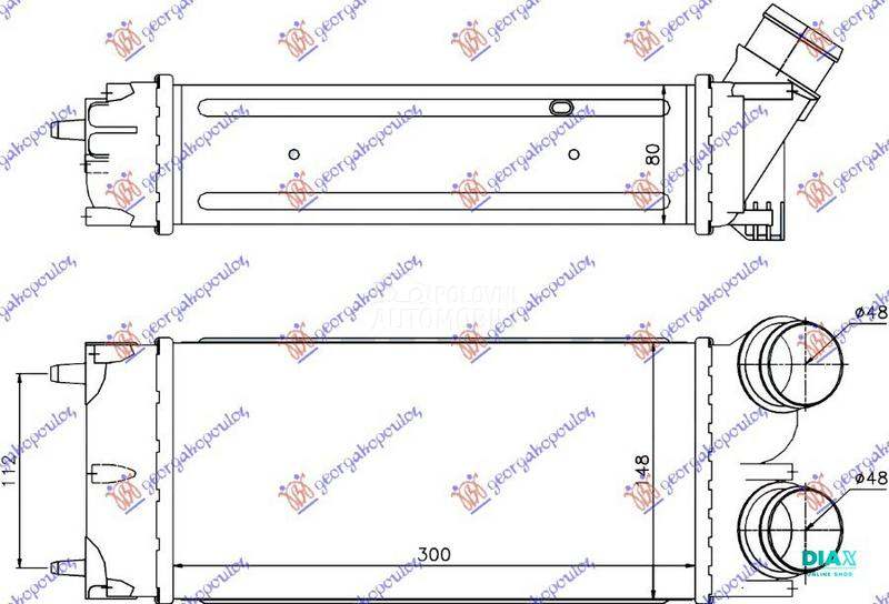 HLADNJAK INTERKULERA 1.6 HDI (