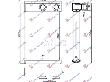 GREJAC KABINE za Opel Meriva od 2010. do 2014. god.