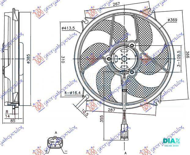 VENTILATOR KOMPLET (BENZIN-DIZ