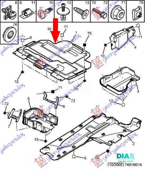 ZASTITA MOTORA DIZEL PLASTICNA