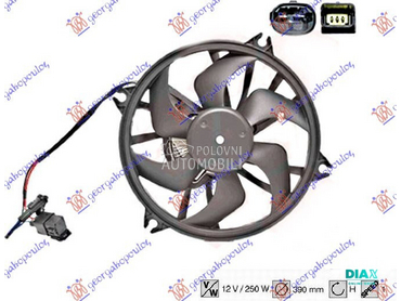 VENTILATOR KOMPLET (BENZIN/DIZ za Citroen C5 od 2004. do 2008. god.