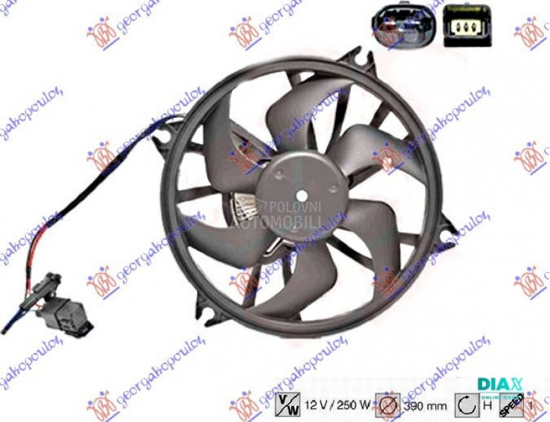 VENTILATOR KOMPLET (BENZIN/DIZ