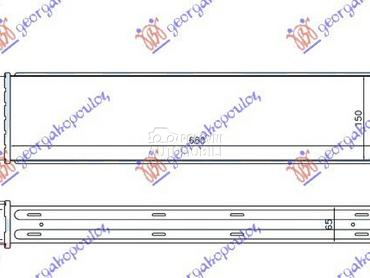 HLADNJAK INTERKULERA 2.5 ST225 za Ford Mondeo od 2007. do 2011. god.