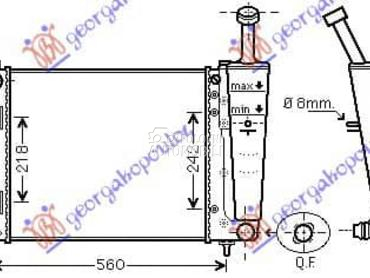 HLADNJAK MOTORA 1.2i 8V... za Lancia Ypsilon od 2011. do 2024. god.