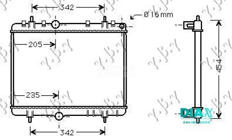 HLADNJAK MOTORA BENZIN/DIZEL (