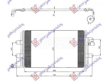 HLADNJAK KLIME za Volkswagen Nova Buba od 1998. do 2011. god.