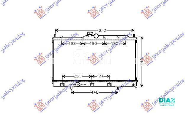 HLADNJAK MOTORA 1.3i 16V 1.6i