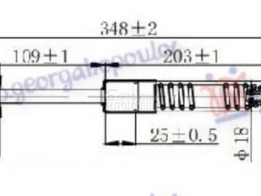 AMORTIZER GEPEK VRATA 4... za BMW Serija 3 od 2003. do 2006. god.