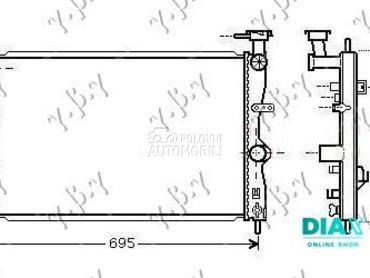 HLADNJAK MOTORA 1.1/1.3/1.5 (M za Smart ForFour od 2004. do 2015. god.