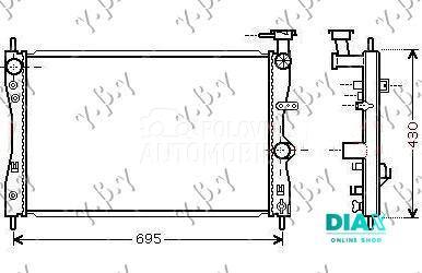 HLADNJAK MOTORA 1.1/1.3/1.5 (M