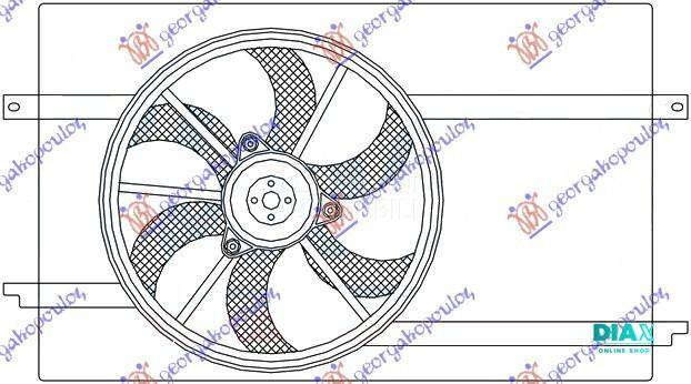 VENTILATOR HLADNJAKA KOMPLET (