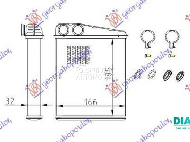 GREJAC KABINE (183x160) za Mercedes Benz B Klasa od 2008. do 2011. god.