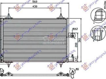 HLADNJAK KLIME... za Peugeot 406 od 1996. do 2005. god.