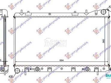 HLADNJAK MOTORA 2.0 S TURBO (A za Subaru Forester od 2002. do 2008. god.