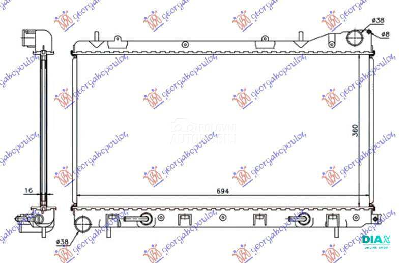 HLADNJAK MOTORA 2.0 S TURBO (A