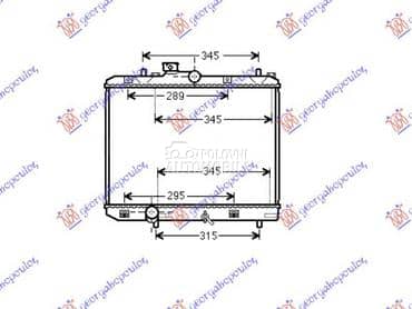 HLADNJAK MOTORA (375x500x16) za Opel Agila od 2008. do 2014. god.