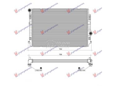 HLADNJAK MOTORA 2.0 TDi... za Audi Q3 za 2019. god.