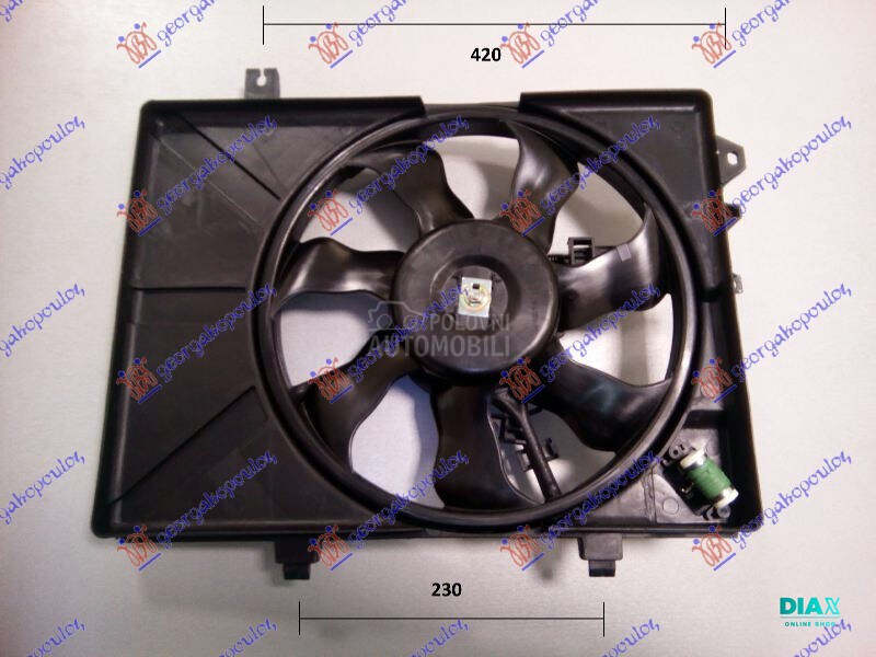 VENTILATOR KOMPLET (BENZIN-DIZ