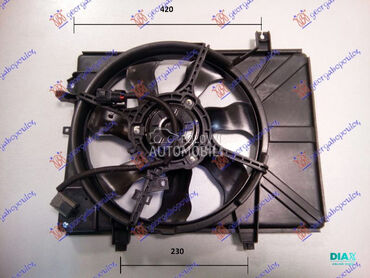VENTILATOR KOMPLET (BENZIN-DIZ za Hyundai Getz od 2002. do 2005. god.
