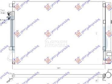 HLADNJAK KLIME ZA SVE... za Hyundai Accent od 2014. do 2018. god.