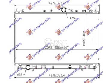 HLADNJAK MOTORA 1.9 TD... za Mitsubishi Carisma od 1996. do 2005. god.