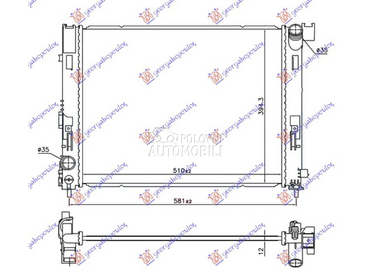 HLADNJAK MOTORA 0.9 IG-T... za Nissan Micra za 2017. god.