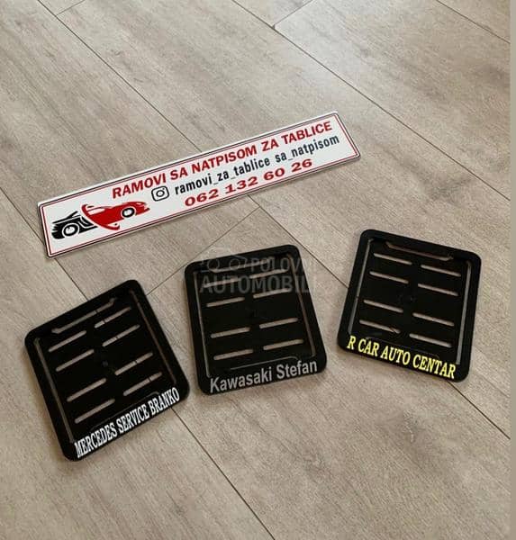 Ramovi za tablice sa natpisom