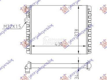HLADNJAK MOTORA ZA SVE MODELEN za Seat Arosa od 1997. do 2000. god.