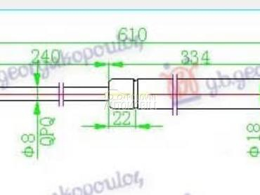 AMORTIZER GEPEK VRATA 355... za Citroen Saxo od 1996. do 1999. god.
