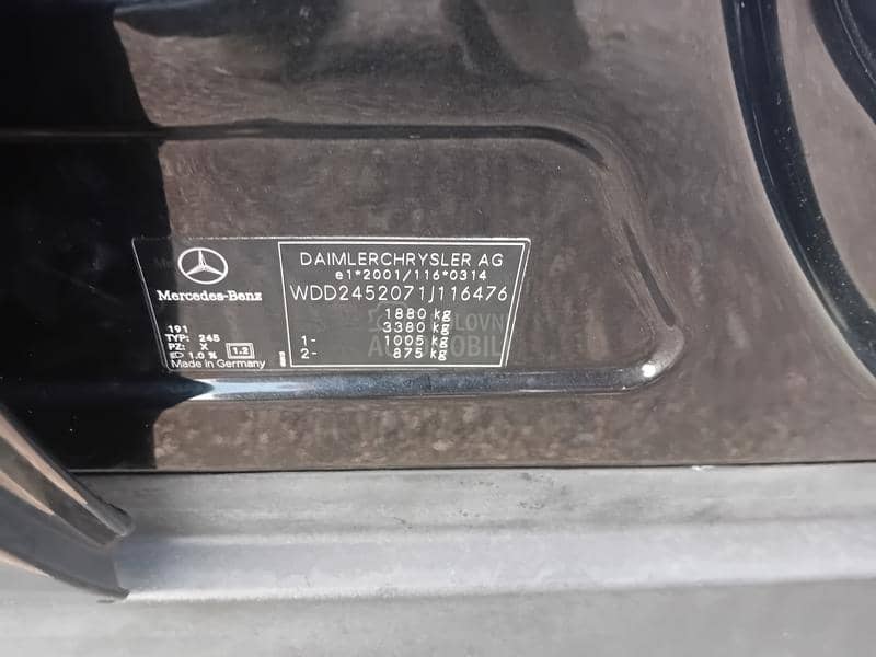 Mercedes Benz B 180 2.0 CDI