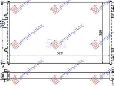 HLADNJAK MOTORA 1.6/1.8 8V za Seat Ibiza od 1995. do 1997. god.