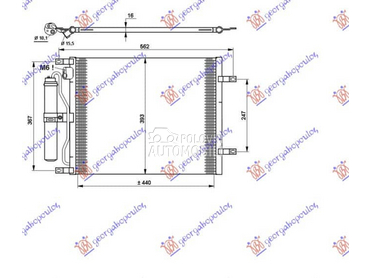 HLADNJAK KLIME 1.5 DCI za Nissan Note od 2006. do 2013. god.