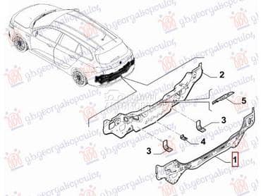 ZADNJI VEZNI LIM GORNJI... za Fiat Tipo za 2021. god.