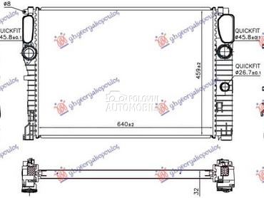 HLADNJAK MOTORA 3.0 DIZEL... za Mercedes Benz E Klasa od 2002. do 2009. god.
