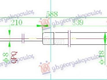 AMORTIZER HAUBE 360 njutna za Dacia Duster od 2010. do 2017. god.