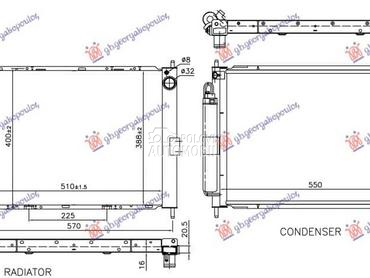 HLADNJAK MOTORA I KLIME... za Nissan Micra od 2002. do 2010. god.