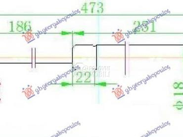 AMORTIZER GEPEK VRATA 480... za Lancia Musa od 2003. do 2013. god.
