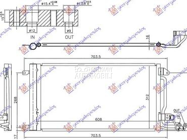 HLADNJAK KLIME 1.0 TSI/1.4... za Audi A1 od 2014. do 2018. god.
