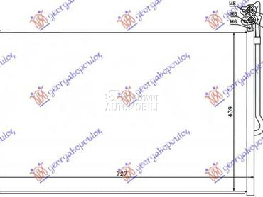 HLADNJAK KLIME BENZIN/DIZEL za Porsche Cayenne od 2015. do 2018. god.