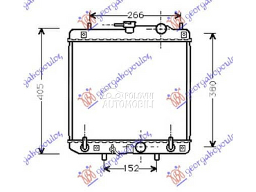 HLADNJAK MOTORA 1.0i 12V... za Daihatsu Sirion od 1999. do 2005. god.