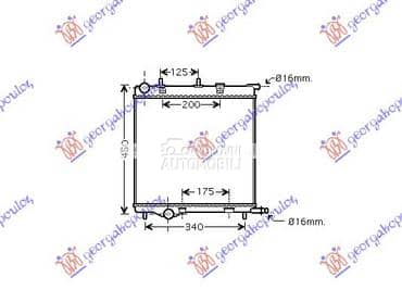 HLADNJAK MOTORA 1.4/1.6cc za Citroen C5 od 2001. do 2004. god.
