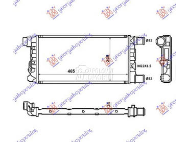 HLADNJAK MOTORA... za Fiat Seicento od 2001. do 2006. god.