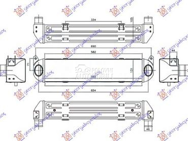 HLADNJAK INTERKULERA 2.7... za Land Rover Discovery od 2005. do 2014. god.