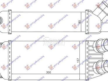HLADNJAK INTERKULERA 1.6... za Fiat Scudo od 2007. do 2016. god.
