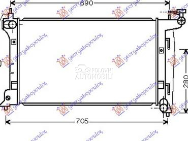 HLADNJAK MOTORA 1.6 i-VVTi... za Toyota Corolla od 2004. do 2006. god.