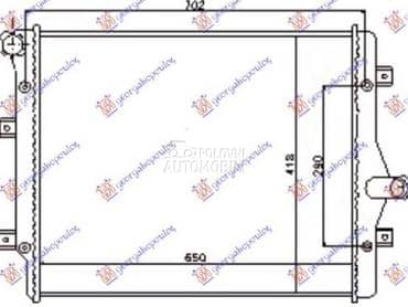 HLADNJAK MOTORA 2.0 TFSi... za Škoda Superb od 2013. do 2015. god.