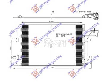 HLADNJAK KLIME... za Volvo S40 od 2004. do 2007. god.