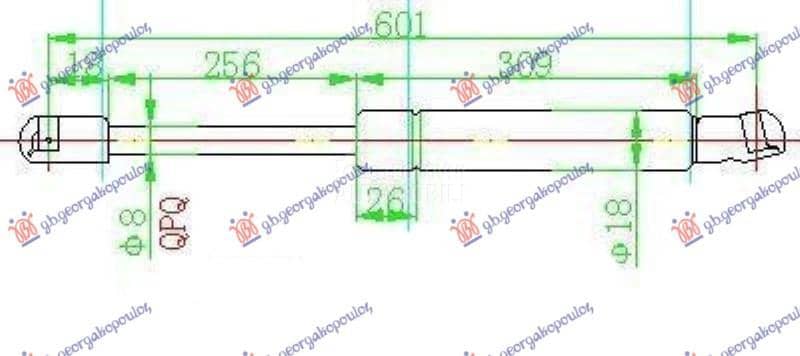 AMORTIZER GEPEK VRATA 3...