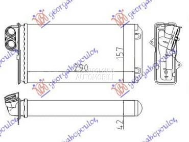GREJAC KABINE (290x157) za Peugeot 607 od 2000. do 2007. god.