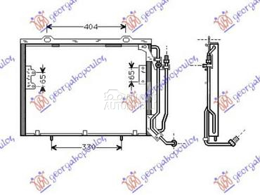 HLADNJAK KLIME 2.2D 16V CDi za Mercedes Benz C Klasa od 1993. do 1999. god.